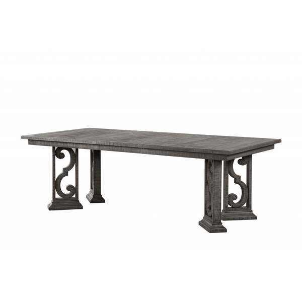 Homeroots 44" X 90" X 30" Salvaged Natural Wood Polyresin Dining Table 347370 - main