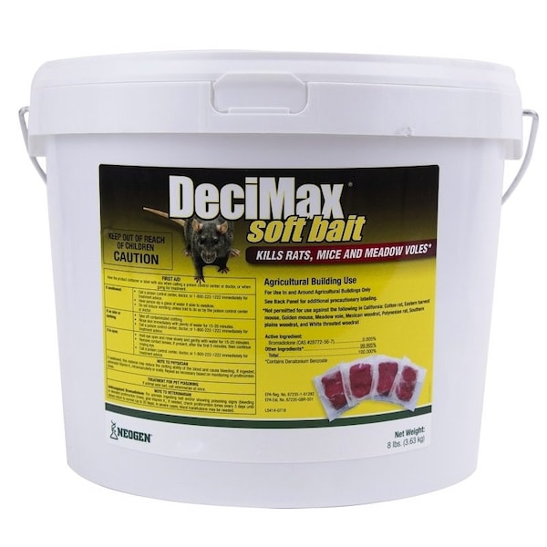 Neogen NEOGEN DeciMax 116841 Soft Bait Rodenticide, Paste, 8 lb Pail 116841 - main