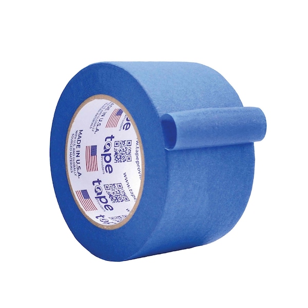 Wod Tape Blue Painters Tape - 3 inch x 60 yds. 16 Pack Thick & Wide Masking Tape, 16PK WOD PMT621-03000-16-60-BLU - main