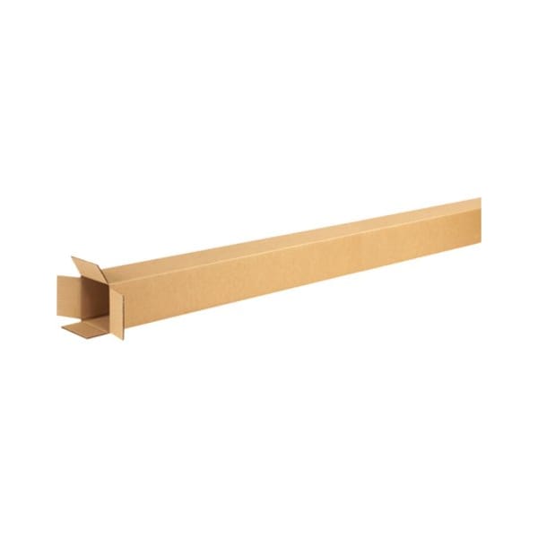 Zoro Select 4 in x 4 in x 72 in Shipping Box, Kraft, Corrugate, Single Wall, 32 ECT 4472 - main
