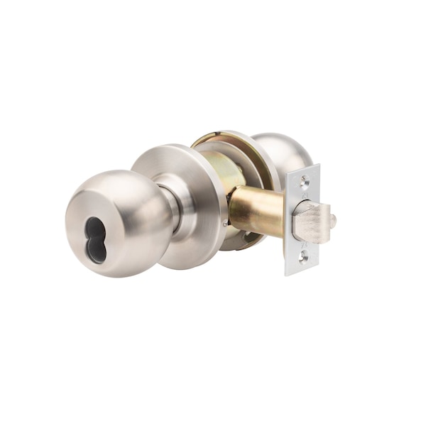 Trans Atlantic Co. HVB Series Heavy-Duty Commercial Cylindrical Knob with IC Core, Grade 1 Classroom in Stainless Steel DL-HVB70IC-US32D - main