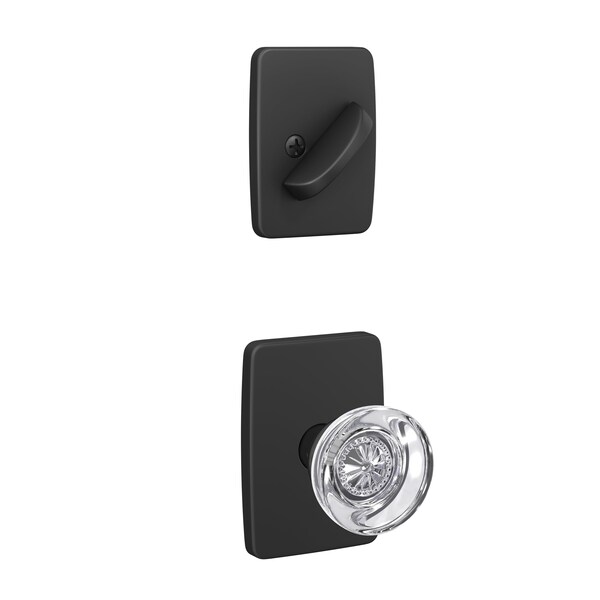 Schlage Residential Schlage Custom Hobson Knob with Greene Rose Interior Active Trim with 16680 Latch and 10269 FC59HOB622GEE - main