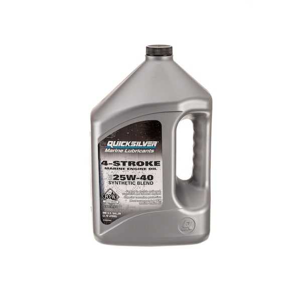 Quicksilver 25W40 4-Cycle Marine Oil 1 gal 1 pk 710-92-8M007862 - main