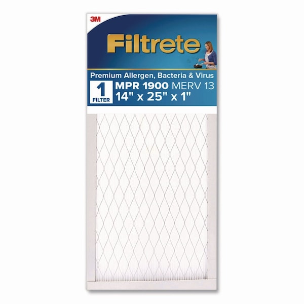 Filtrete Premium Allergen, Bacteria and Virus Air Filter, MERV 13, MPR 1900, 14 x 25, 4PK UA04-4CA - main