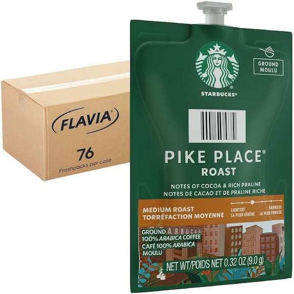 Flavia Coffee Flavia Pouches, Pike Place, Pouch, 0.32 oz, 76 PK 48103 - main