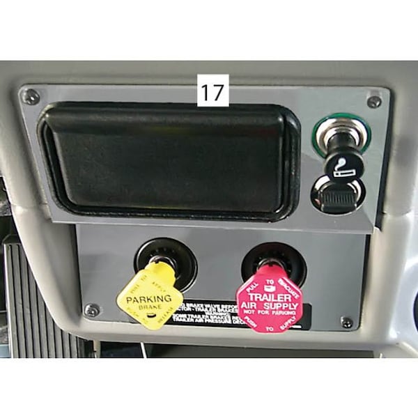 Ilc Replacement For Peterbilt 379 Year 2002 Stainless Steel Air Valve Ash Tray Surround Trim WZ-EKZF-S - main