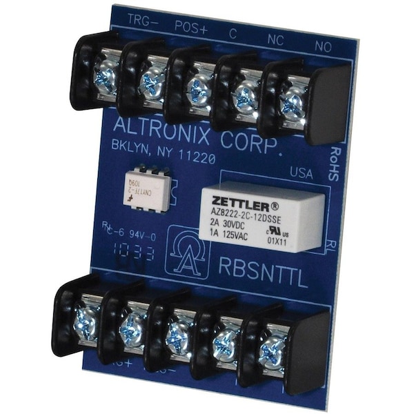 Altronix Sensitive Relay 12/24VDC 18Ma DPDT, Relay, - RBSNTTL - main
