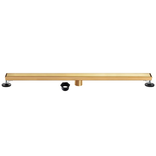 Kingston Brass 60-Inch Stainless Steel Linear Shower Drain with Reversible Tile Insert and Flat Grate BSF6027 - main