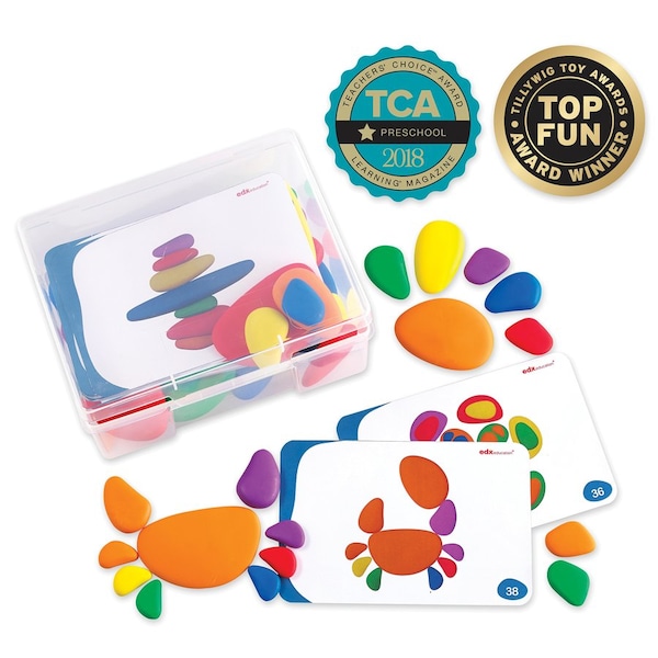 Learning Advantage Rainbow Pebbles Set 13208 - main