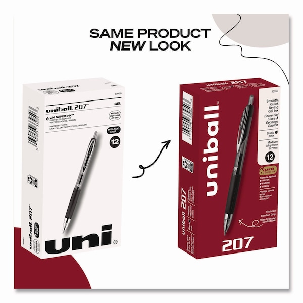 世界有名な 207 Signo Uni-Ball Gel mm 0.7 Medium Retractable, Pen, スキー