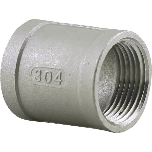 Plumbeeze PLUMB-EEZE 3/8'' FIP Stainless Steel Coupling U2-SSC-03 - main