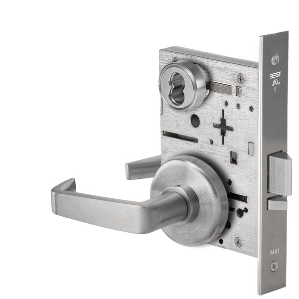 Best Grade 1 Storeroom Mortise Lock, Inside/Outside Knob, H Roses Tactile, 15 Lever, H Rose, SFIC Housin 45H7D15H626TAC/B - main