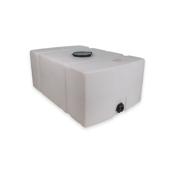 Norwesco Utility Tank, 17 in, White, Rectangular 43841-DS - main