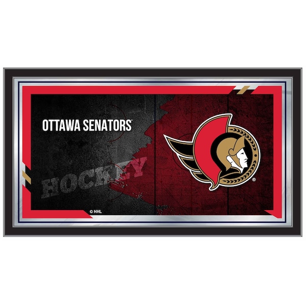 Holland Bar Stool Co Ottawa Senators 15" x 26" Hockey Collector Mirror by Holland Bar Stool Company MColOttSen - main