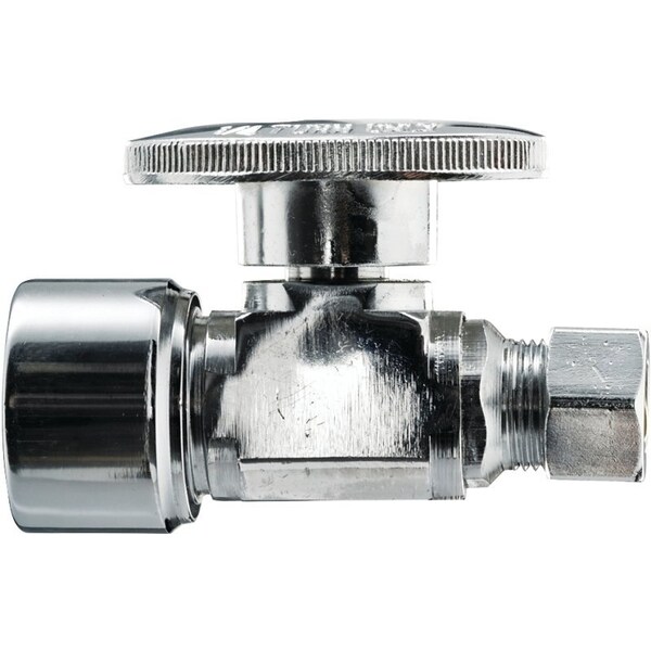 Plumb Pak Keeney Ball Valve, 5/8 x 1/2 in Connection, Compression x FIP, Brass Body 2070PCPOLF - main