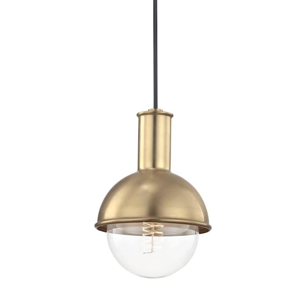 Mitzi Riley 1 Light Pendant 9.5 In. Aged Brass H111701-AGB - main