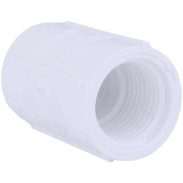 Charlotte Pipe And Foundry 3/4'' FIP Sch. 40 Threaded PVC Coupling PVC 02102 0800HA - main