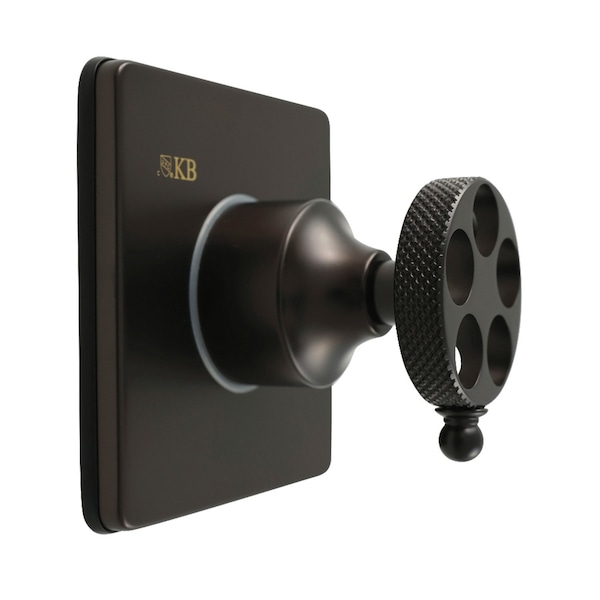 Kingston Brass Single-Handle Three-Way Diverter Valve with Square Trim Kit, Oil Rubbed Bronze KS3045RKX - main