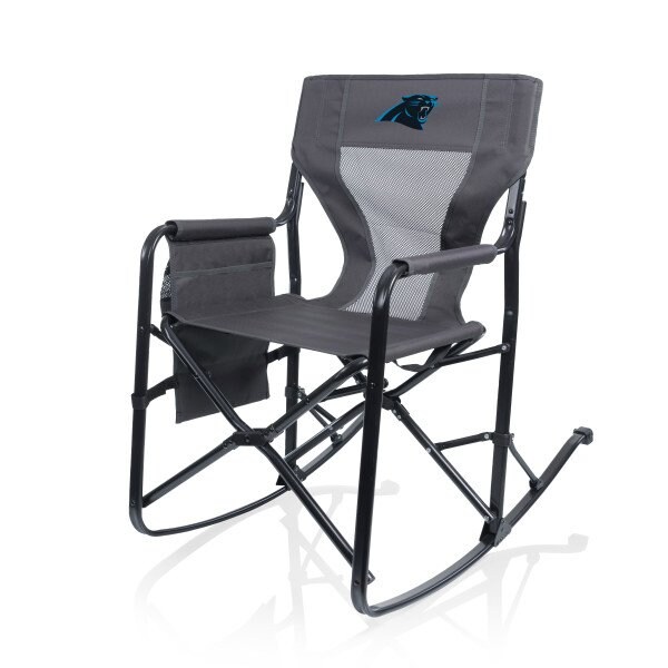 Picnic Time Family Of Brands NFL Carolina Panthers - Woodland Rocking Camping Chair 817-01-159-054-2 - main