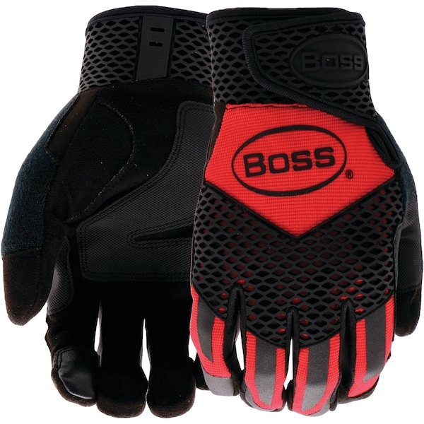 Boss Mens XL Synthetic Leather TPR Knuckle Work Glove B52061-XL - main