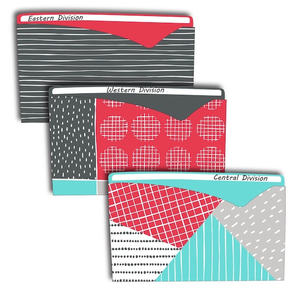 C-Line Products 8-1/2" x 11" Assorted Playful Pops Write-On File Jackets, 6/PK 63540 - main