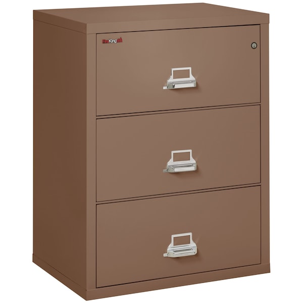 Fireking 3 Drawer, 1 Hr Fire & Impact Rated, 31" Wide Lateral Tan 3-3122-CTN - main