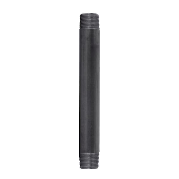 Stz Industries 2 in. MIP each X 2 in. D MIP Black Steel 10 in. L Nipple 302U2X10 - main