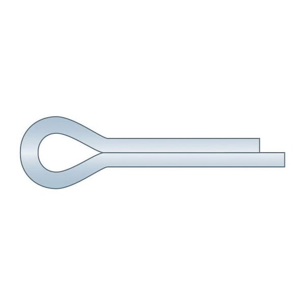 Huyett Cotter Pin, Zinc Plated Carbon Steel, 0.062 in Dia x 0.438 in Effective Length CP-062-0437 - main