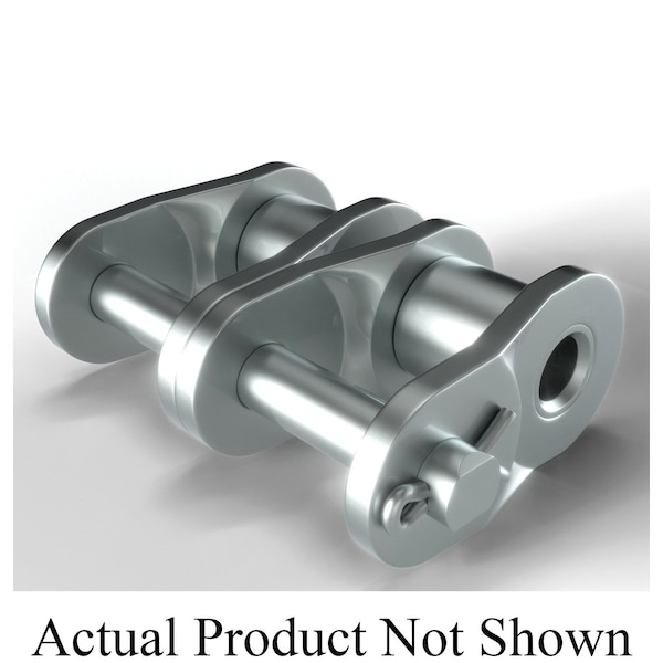Hkk Chain Spring Clip Offset Link, #40-2 chain, 1/2 in Pitch, 0.156 in Dia Pin NR040CHL2 - main