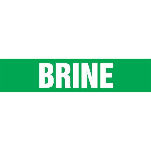 Accuform ASME ANSI PIPE MARKER BRINE RPK177STC - main