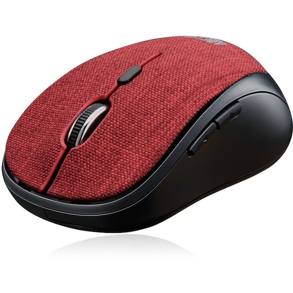 Adesso iMouse S80R - Wireless Fabric Optical Mini Mouse (Red) iMouseS80R - main