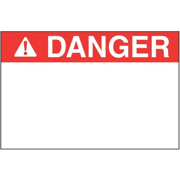 Panduit Polyester Adhesive Label, 4" W x 2" H, D C200X400YZ1 - main