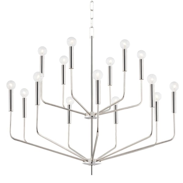 Mitzi Bailey 15 Light Chandelier 10 In. Polished Nickel H516815-PN - main