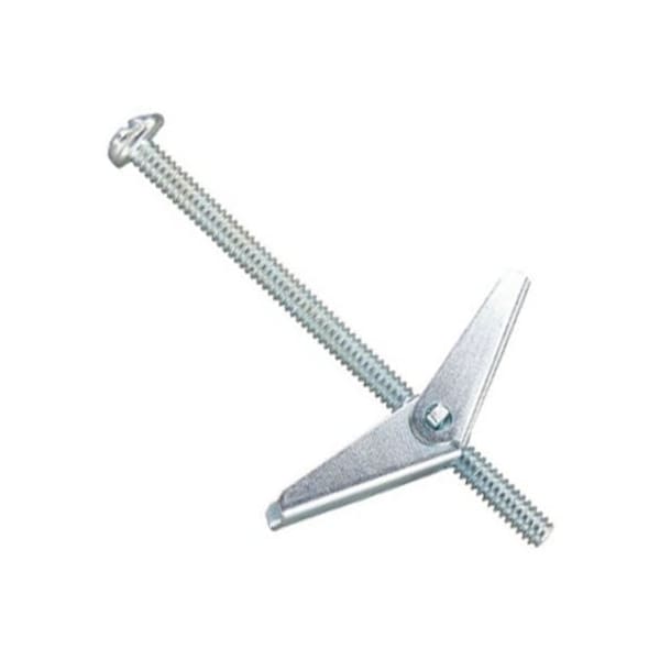 Rawlplug Hollow Wall Anchor Toggle Bolt, 3/8-16 Screw, 3 in OAL, Carbon Steel, Round Head, 7/8 in dia Drill 04431-PWR - main
