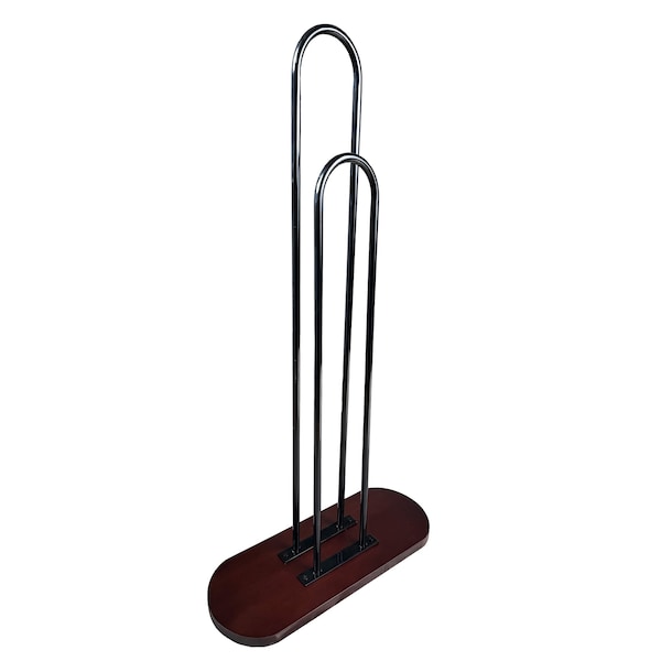 Nahanco Clothes Hanger Stacker, Mahogany w/ Wooden Base 101M-WD - main