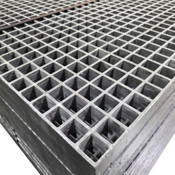 National Grating Molded Frp Mini-Mesh Grating, 4' X 8' X 1.5" Deep, 3/4" Mesh, Dark Grey, Polyester, Fine Grit, Pg M-1534-408-DGPE-FX - main