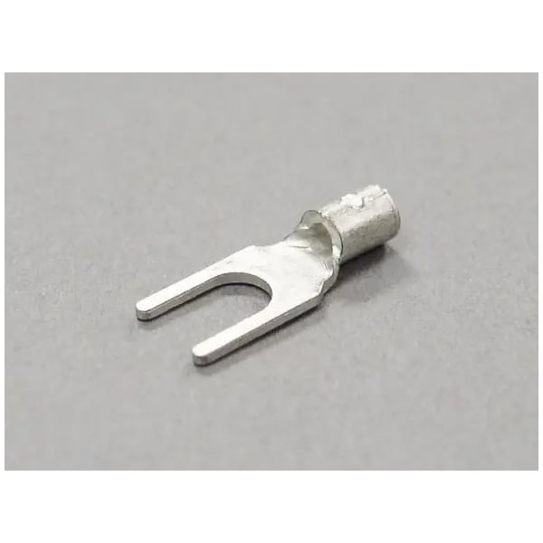 Nichifu Non-Insulated Spade Terminals, Y Type, Stud #4, AWG 24-20 (22-20 for UL & CSA) 0.3Y-3 - main