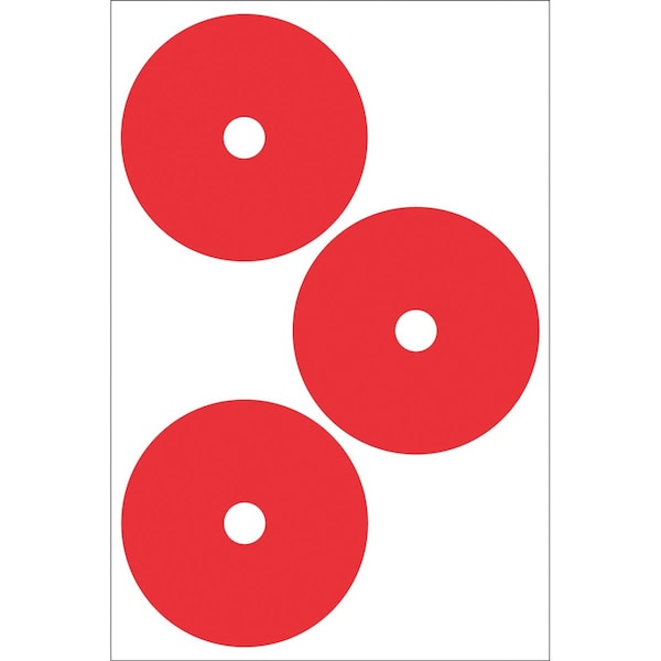 Accuform GAUGE MARKING DECALS 4 12 in COLOR RED GML112RD - main