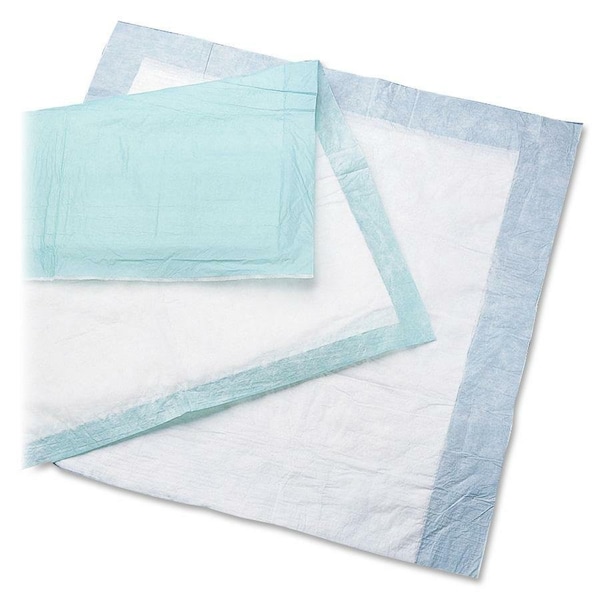 Medline Disposable Fluff and Polymer Breathable Underpads, 20-1/2" x 36", Blue, 50/Case MSC282110 - main