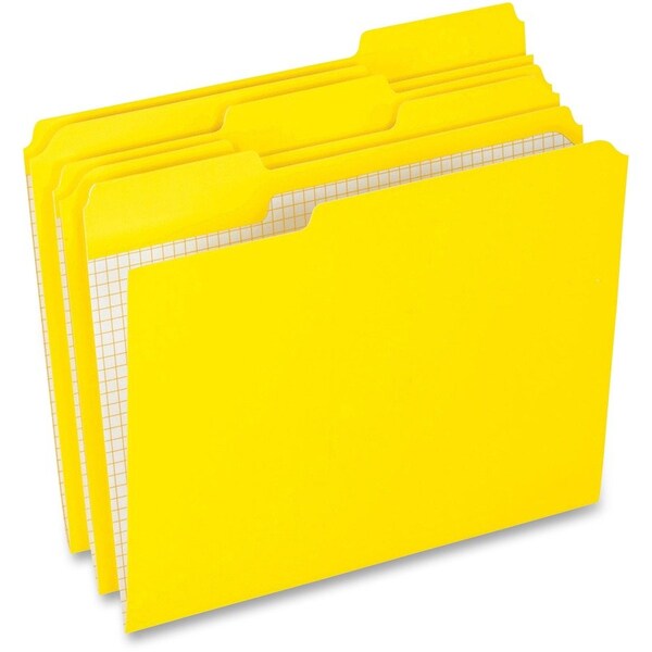Pendaflex FOLDER, LTR, DBL, 11PT, 1/3, YEL, 100PK R15213YEL - main