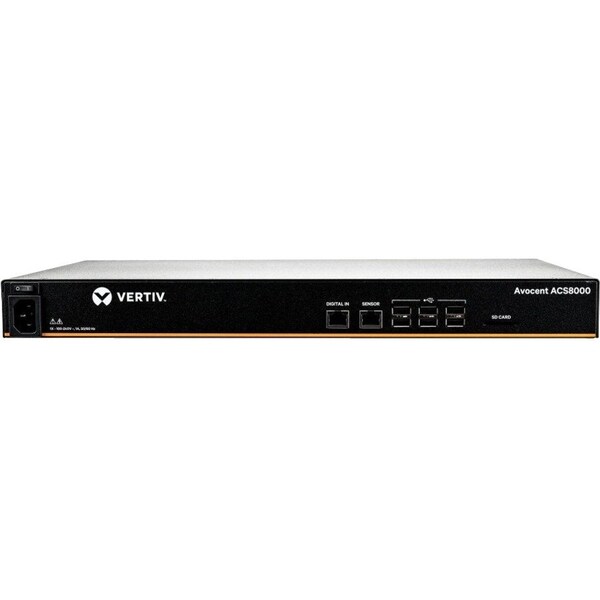 Avocent - Cyclades 8 Port ASC 8000 Console Server with Single AC Power Supply TAA Compliant ACS8008SAC-400 - main