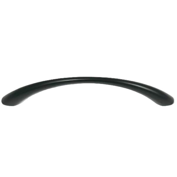 Laurey Tapered Bow Pull, 4.29 in L Handle, 1.02 in Projection, Zinc, Matte Black 75120 - main