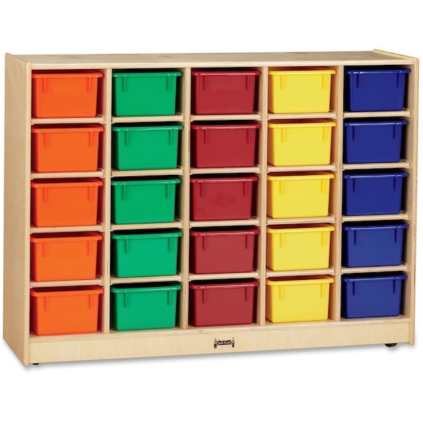 Jonti-Craft 25 Cubbie-Tray Mobile Storage, with Colored Trays 0426JC - main