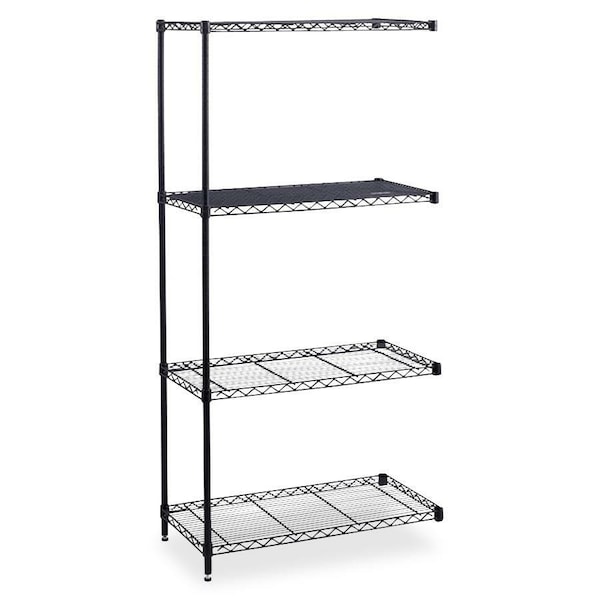 Safco Wire Shelving, 24"D x 36"W, Black 5289BL - main
