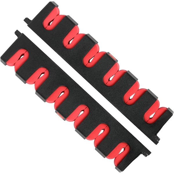 Simple Deluxe Horizontal Fishing Rod Holders Wall-Mounted - Fishing Rod Rack, Great Fishing Pole Holder and Rack SOFISHRODRACKHRED - main