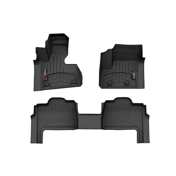 Weathertech Black, Front and Rear Floorliners for Vinyl Floors 441861-1-2V - main