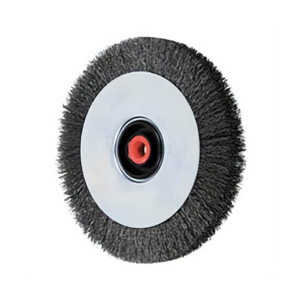 Pferd Tools Wheel Brush, 8 in dia Brush, 7/8 in W Face, 0.014 in dia Crimped Filament/Wire, 2 in Arbor Hole 81478 - main