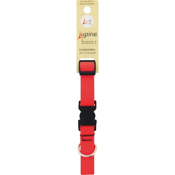 Lupine 3/4'' Traditional Solid Blaze Orange 9 to 14'' Adjustable Collar 52501 - main
