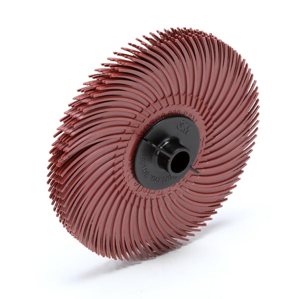 Scotch-Brite BRISTLE DISC, 3 IN DIA BRUSH, 3/8 IN ARBOR HOLE, 220 GRIT, VERY FINE GRADE 7100138297 - main