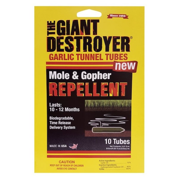 Atlas The Giant Destroyer Animal Repellent Tubes For Gophers and Moles 0.21 oz, 10PK 410 - main